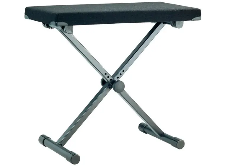 K&M 14076 Keyboard bench black fabric 